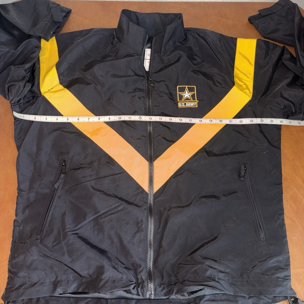 U.S. Army Physical Fitness Uniform (APFU) Jacket Signature Black & Gold Size: M - Picture 7 of 8